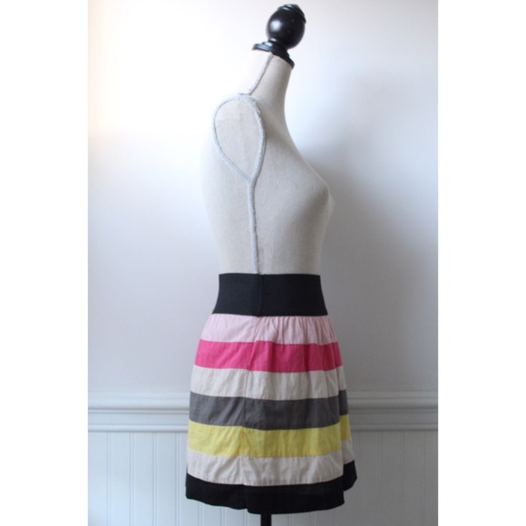 Candie’s Striped Mini Skirt w/Elastic Waist - Picture 3 of 8